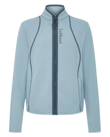 Glacier Coloured LeMieux Young Rider Felicity Fleece Zip Through Jacket On A White Background 