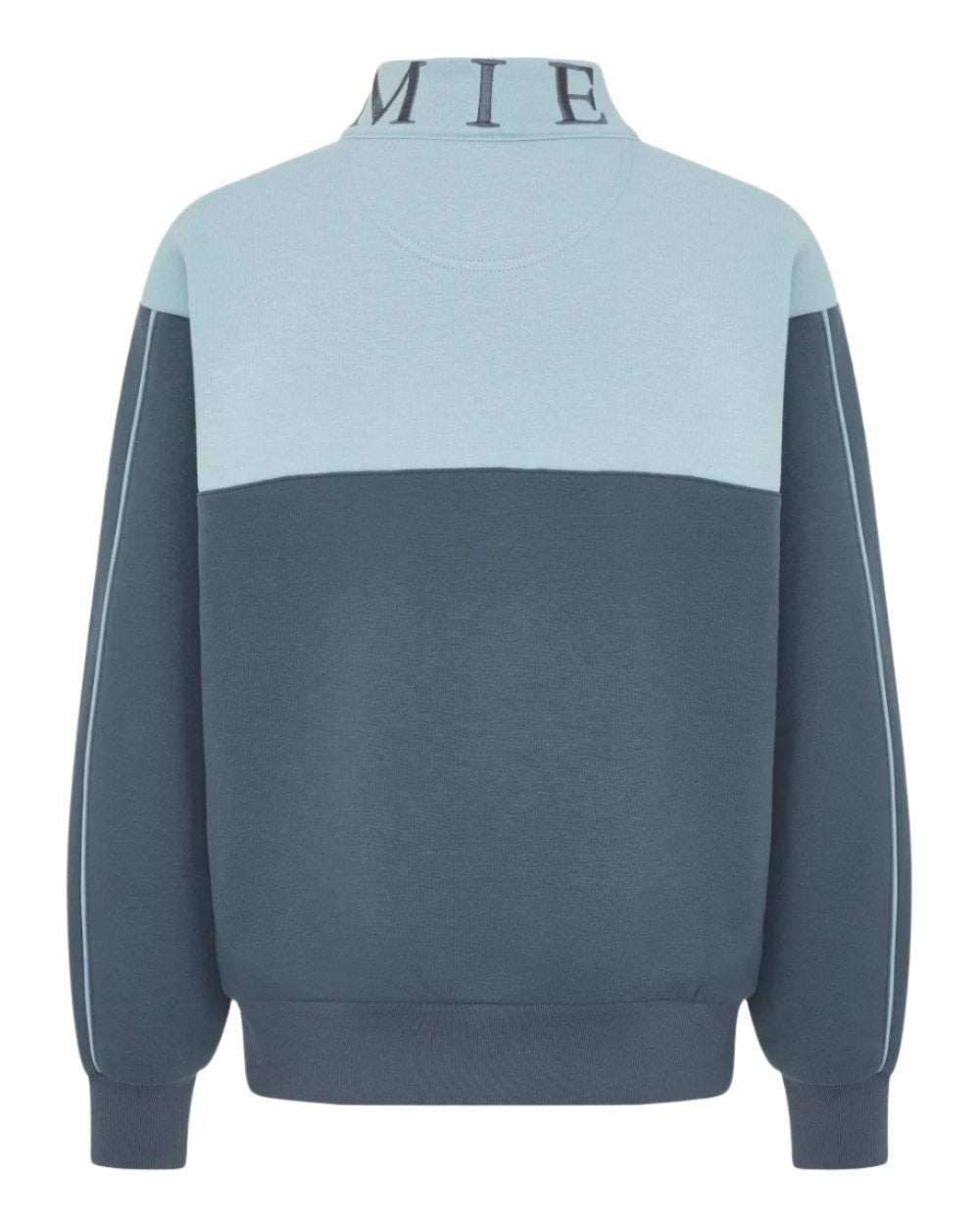 Petrol Glacier Coloured LeMieux Young Rider Kate Quarter Zip Sweater On A White Background 