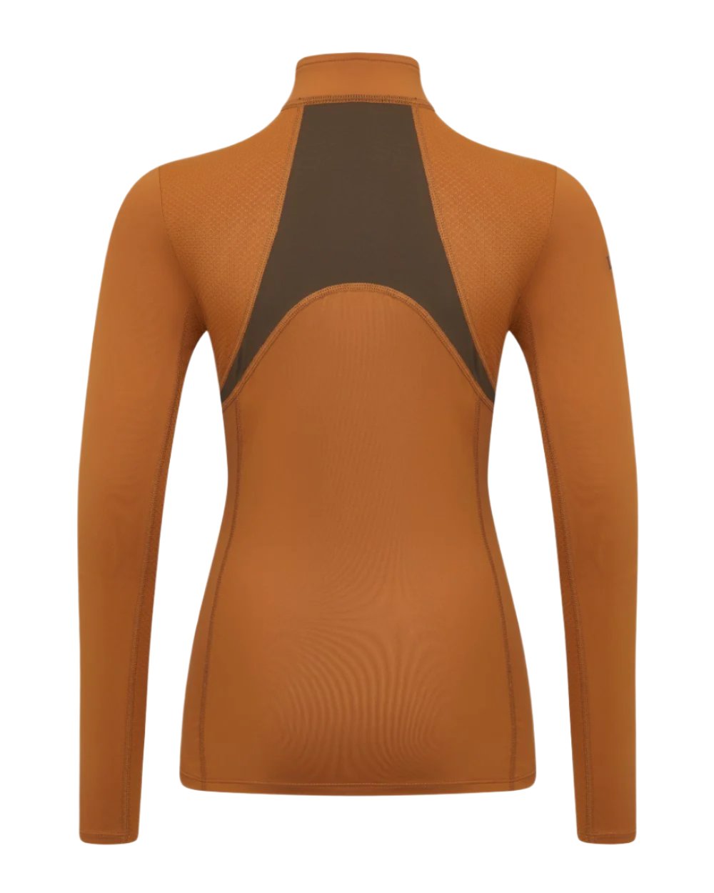 Ginger Coloured LeMieux Young Rider Mia Mesh Base Layer On A White Background 