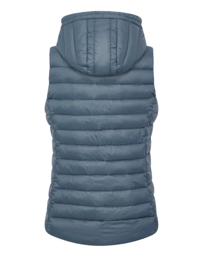 Petrol Coloured LeMieux Young Rider Milly Puffer Gilet On A White Background 