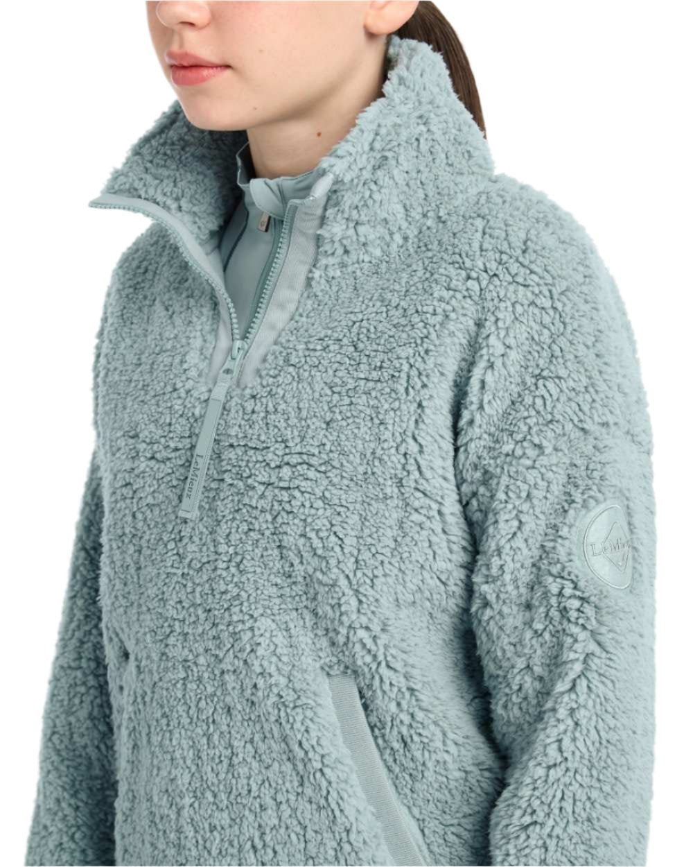 Glacier Coloured LeMieux Young Rider Tia Teddy Fleece On A White Background 