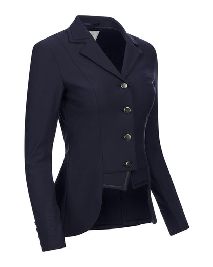 Navy coloured LeMieux Zoe Show Jacket on white background 