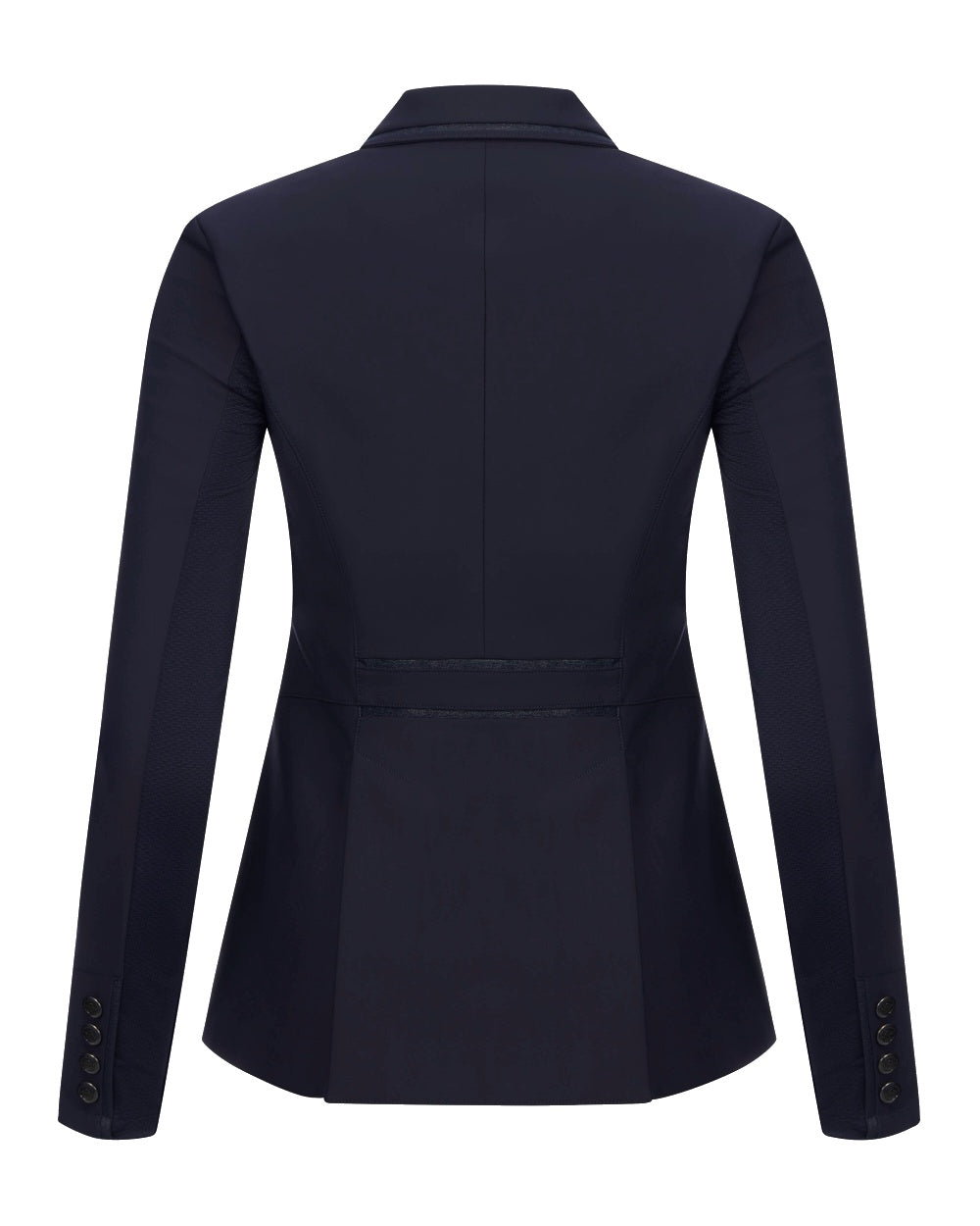 Navy coloured LeMieux Zoe Show Jacket on white background 