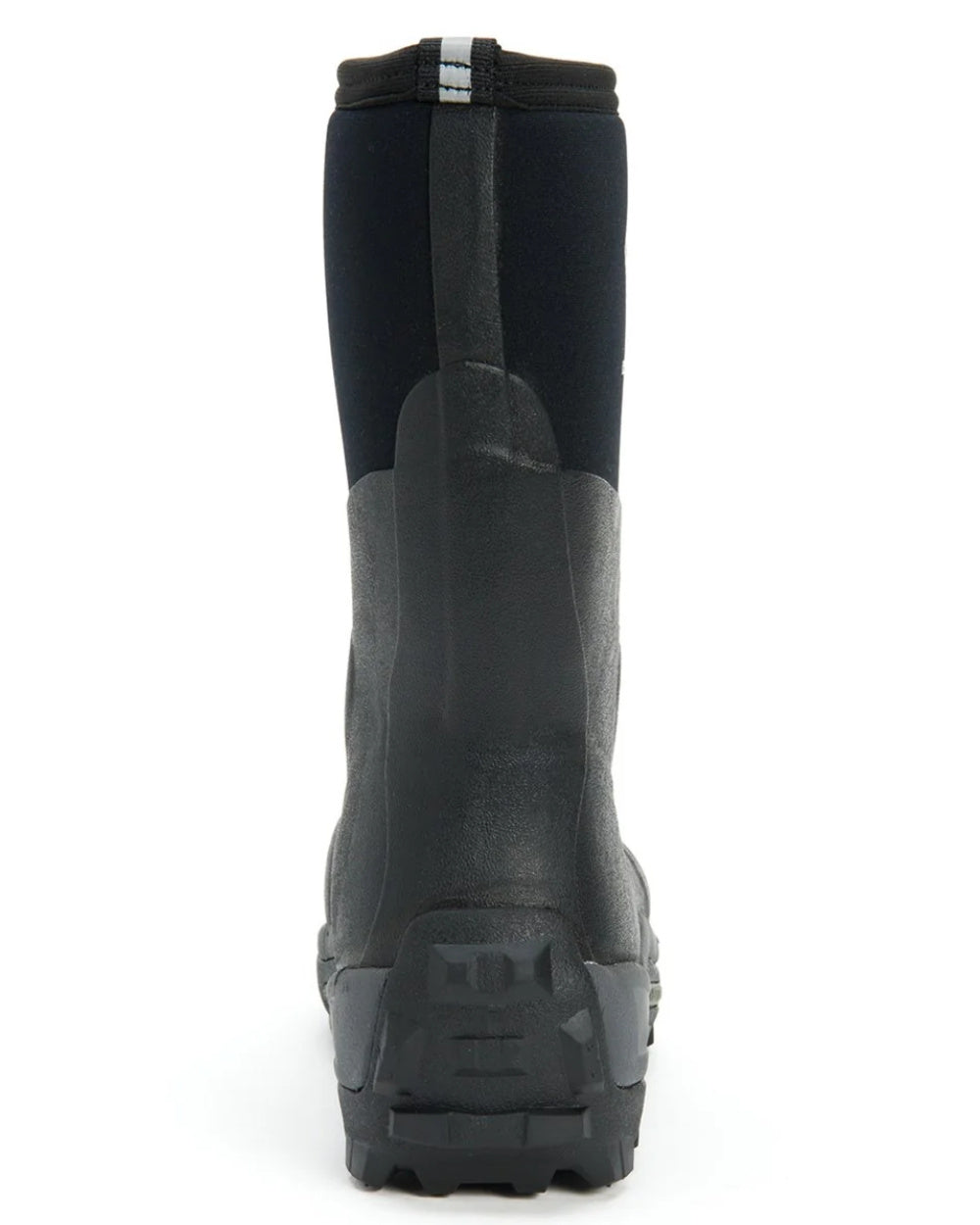 Black Coloured Muck Boots Arctic Sport Mid Wellingtons On A White Background