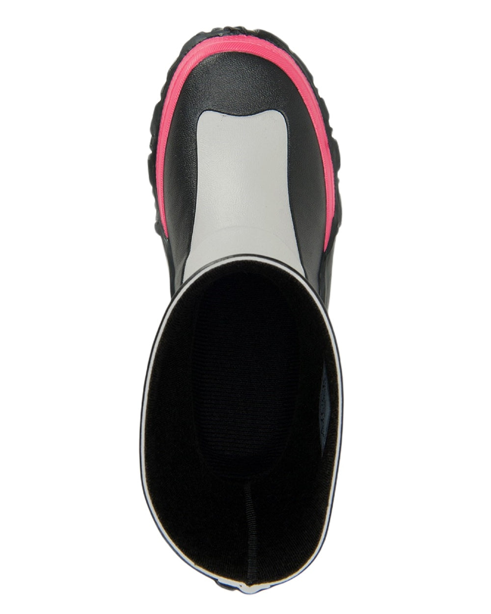 Grey Pink Coloured Muck Boots Childrens Forager Tall Boots on White Background
