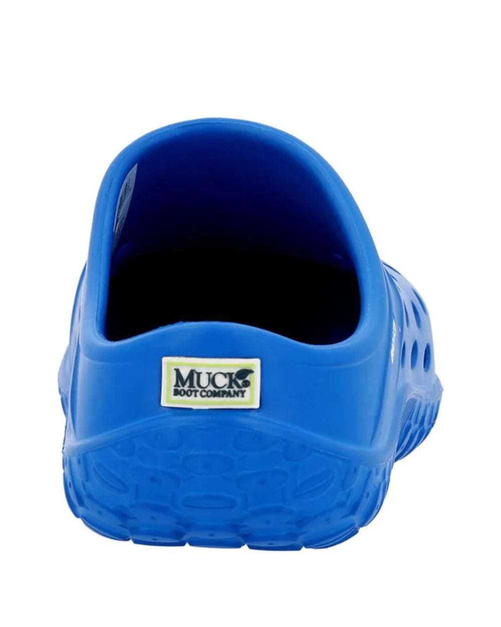 Blue Coloured Muck Boots Childrens Muckster Lite Clogs On A White Background 