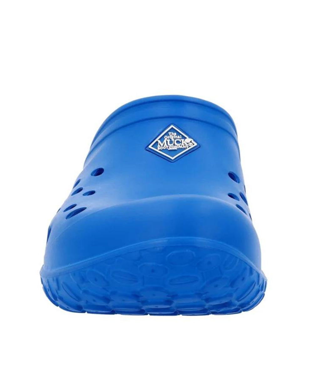 Blue Coloured Muck Boots Childrens Muckster Lite Clogs On A White Background 