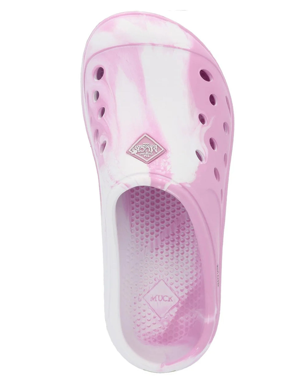 Pink Swirl Coloured Muck Boots Childrens Muckster Lite Clogs On A White Background 