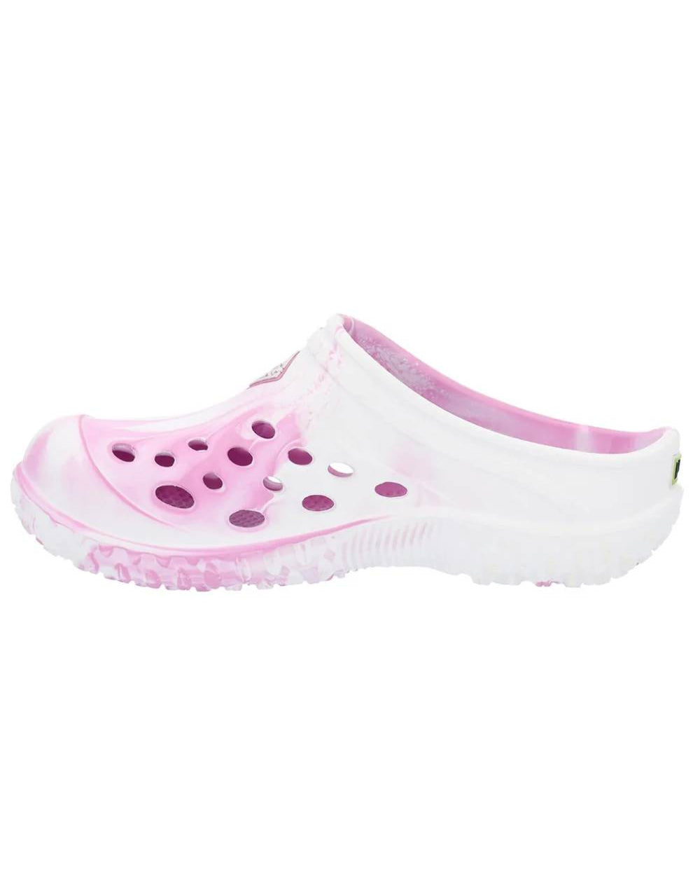 Pink Swirl Coloured Muck Boots Childrens Muckster Lite Clogs On A White Background 