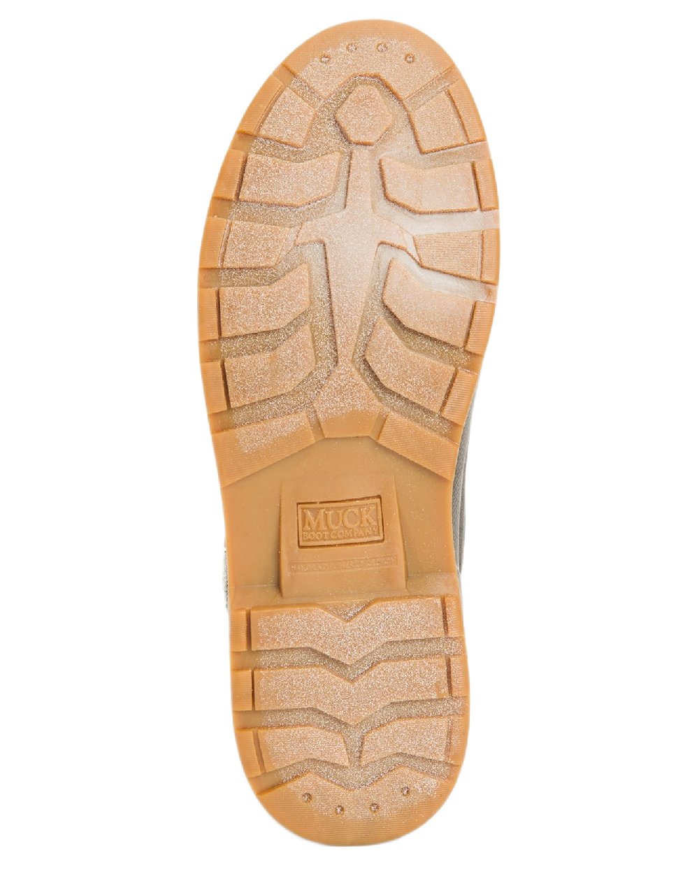 Tan Coloured Muck Boots Mens Originals Duck Lace-Up Leather Short Boots on White Background
