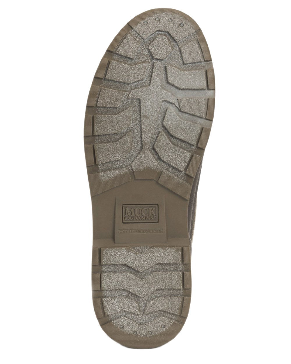 Taupe Coloured Muck Boots Mens Originals Duck Lace-Up Leather Short Boots on White Background
