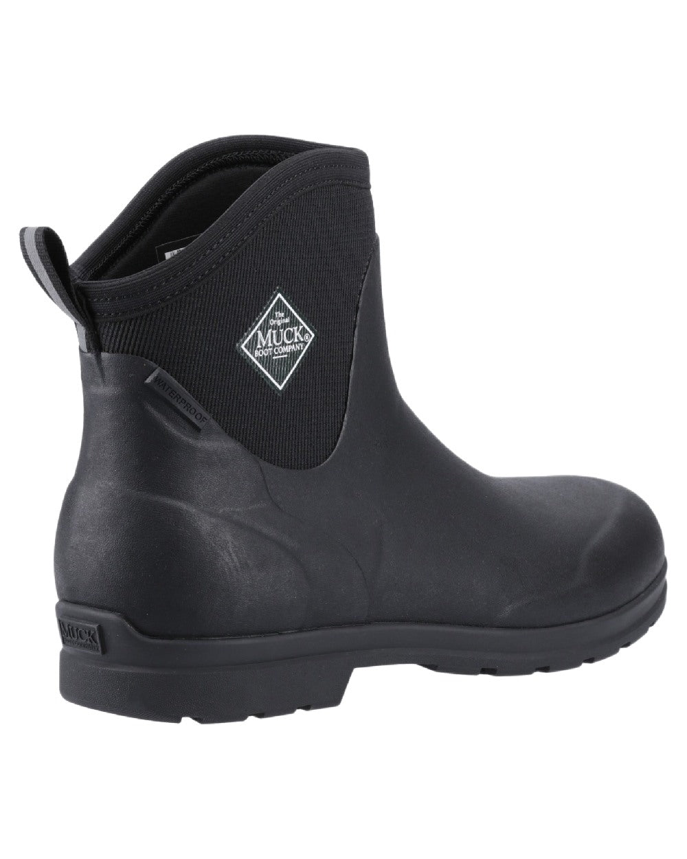 Black Coloured Muck Boots Mens Originals Excursion Ankle Boots on White Background

