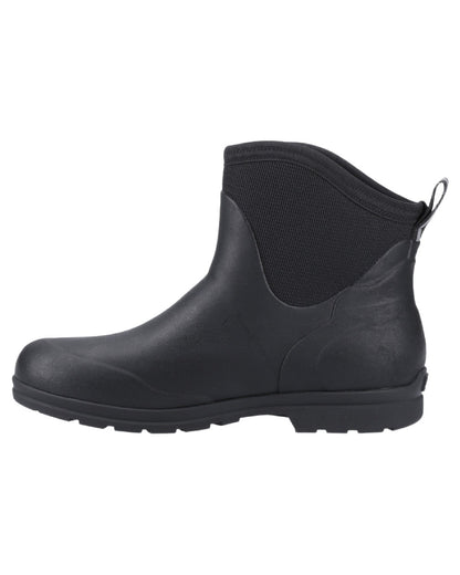 Black Coloured Muck Boots Mens Originals Excursion Ankle Boots on White Background
