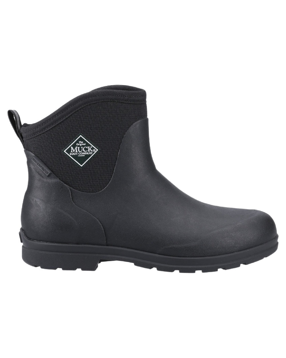 Black Coloured Muck Boots Mens Originals Excursion Ankle Boots on White Background

