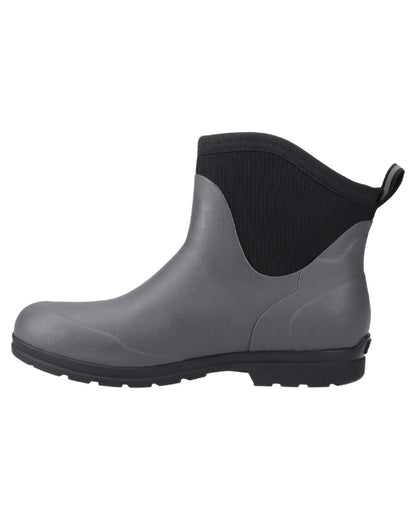 Grey Coloured Muck Boots Mens Originals Excursion Ankle Boots on White Background
