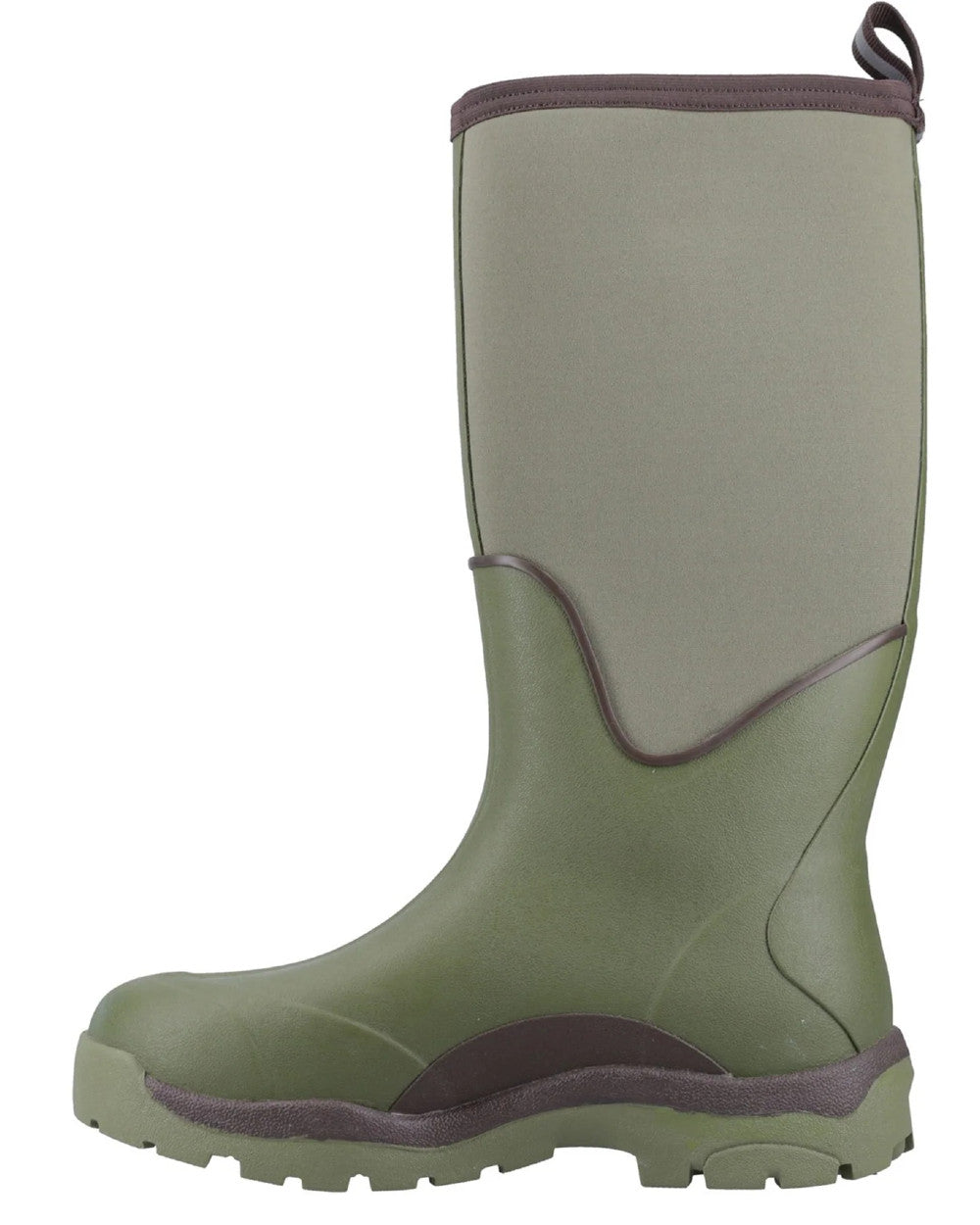 Olive Coloured Muck Boots Unisex Calder Short Boots On A White Background 