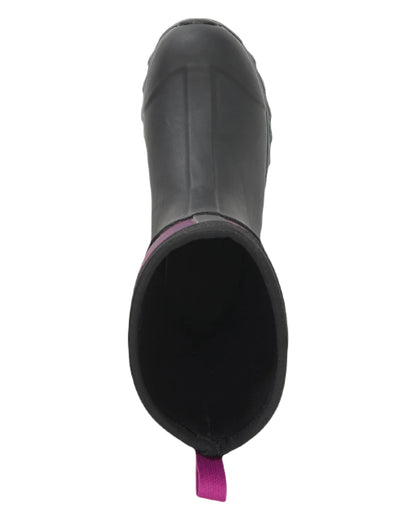 Magenta Digi Fade Print Coloured Muck Boots Womens Arctic Sport II Mid Wellingtons On A White Background 