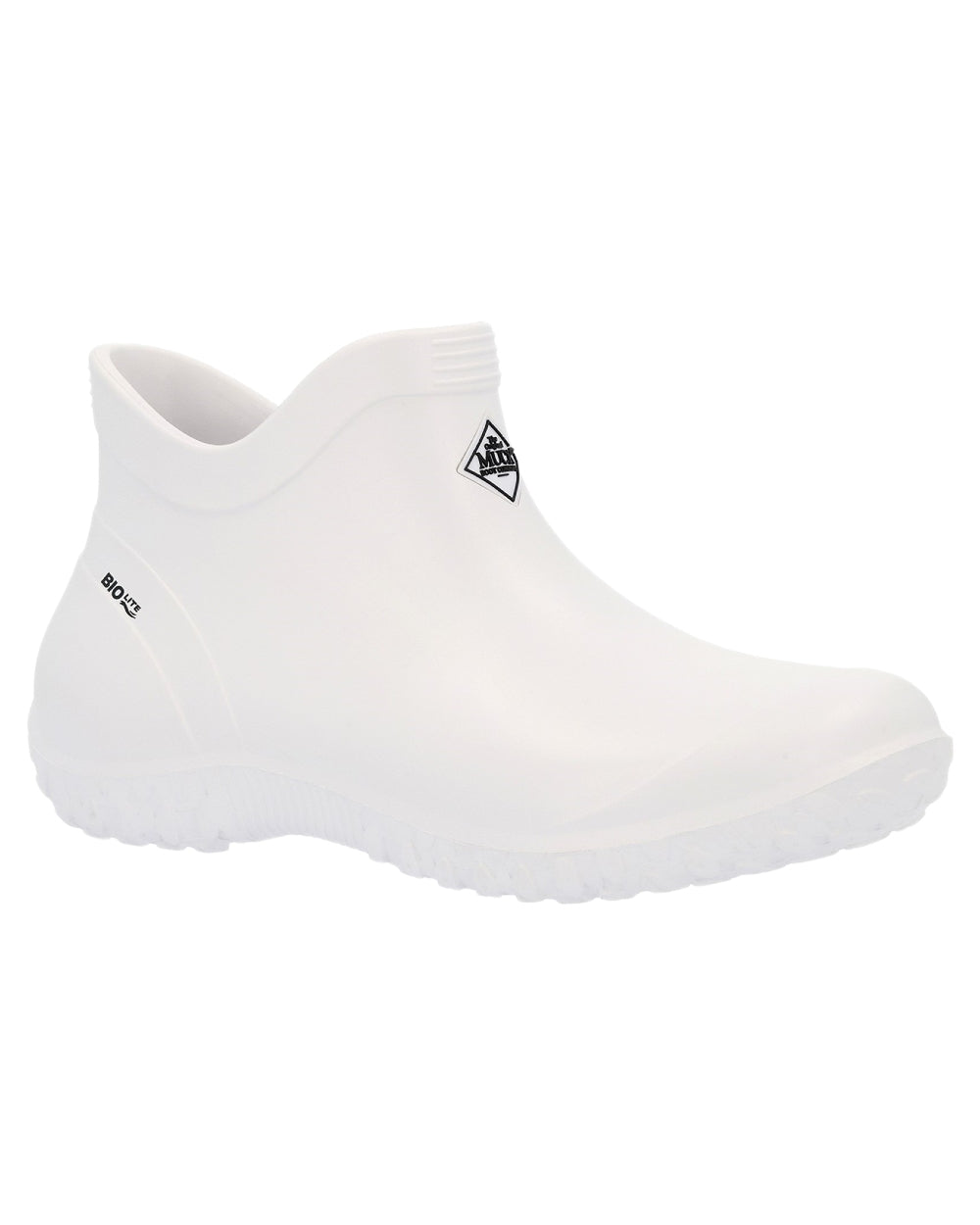 White Coloured Muck Boots Womens Muckster Lite Ankle Boots on White Background
