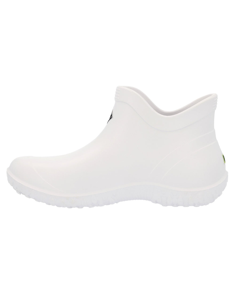 White Coloured Muck Boots Womens Muckster Lite Ankle Boots on White Background
