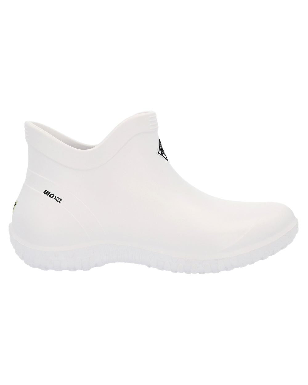 White Coloured Muck Boots Womens Muckster Lite Ankle Boots on White Background
