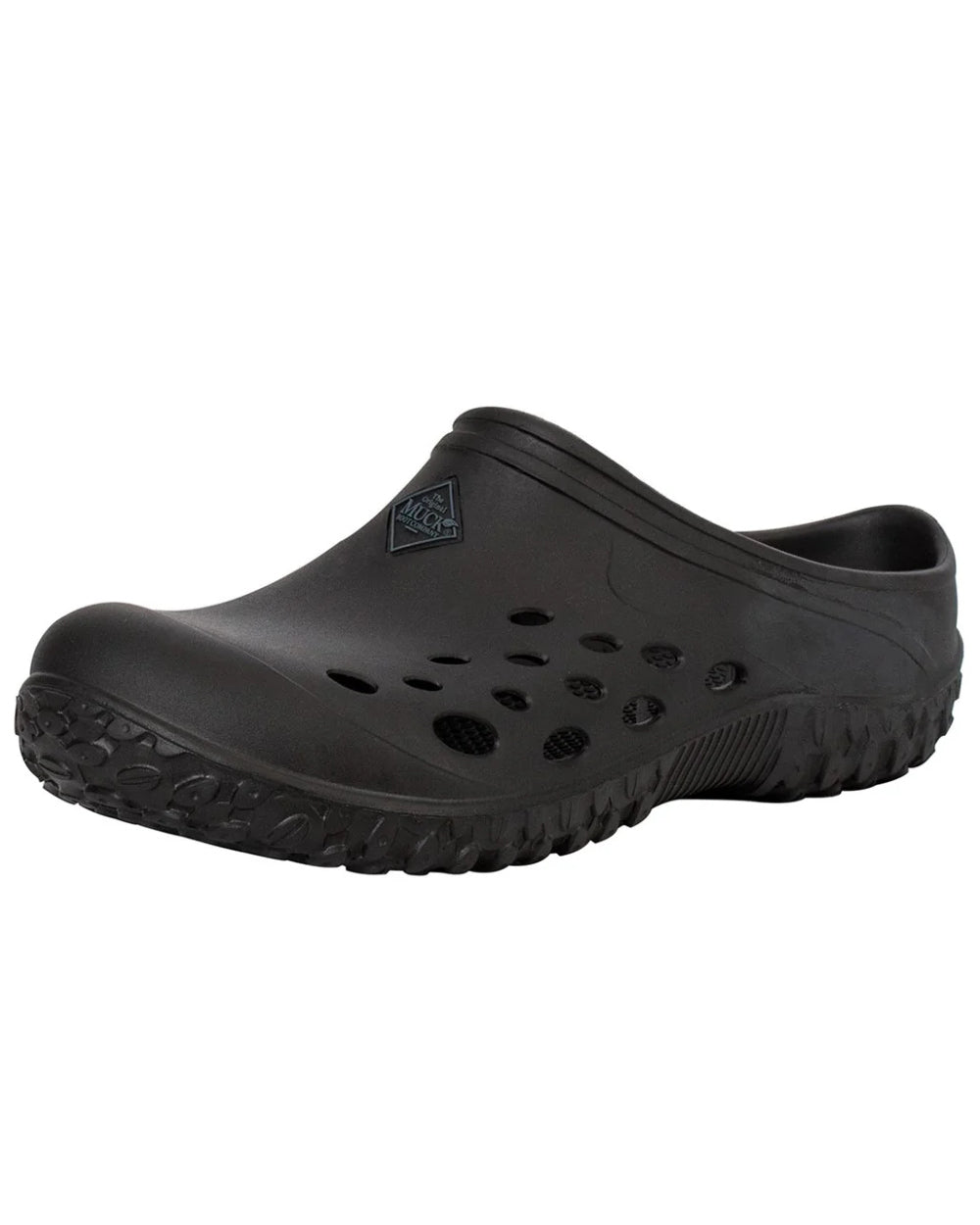 Black Coloured Muck Boots Womens Muckster Lite Clogs On A White Background 