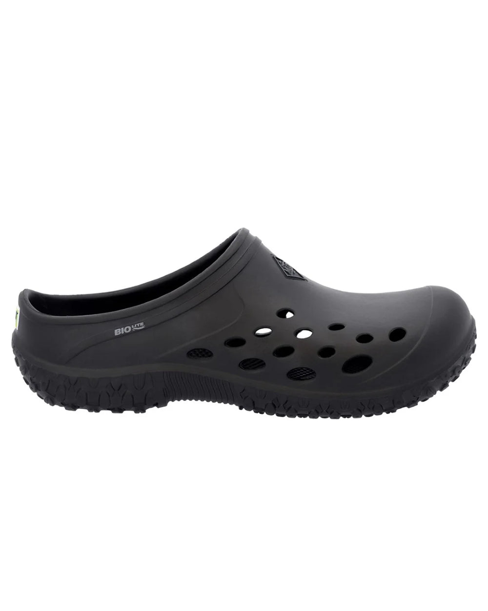 Black Coloured Muck Boots Womens Muckster Lite Clogs On A White Background 