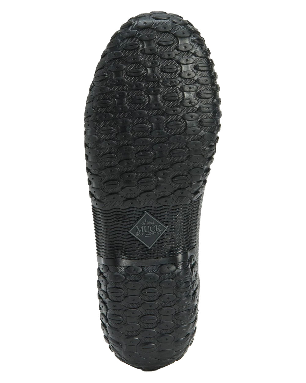 Black coloured Muck Boots Womens RHS Muckster II Low Shoes on White background 