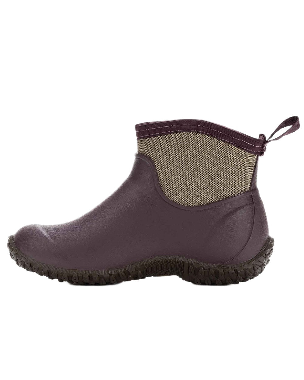 Wine Herringbone Print Coloured Muck Boots Women&