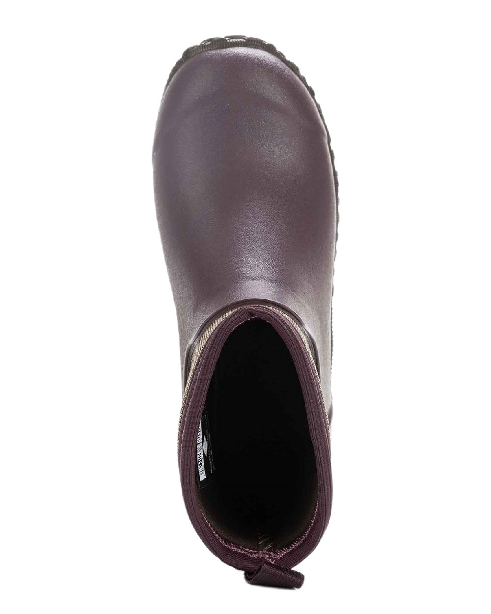 Wine Herringbone Print Coloured Muck Boots Women&