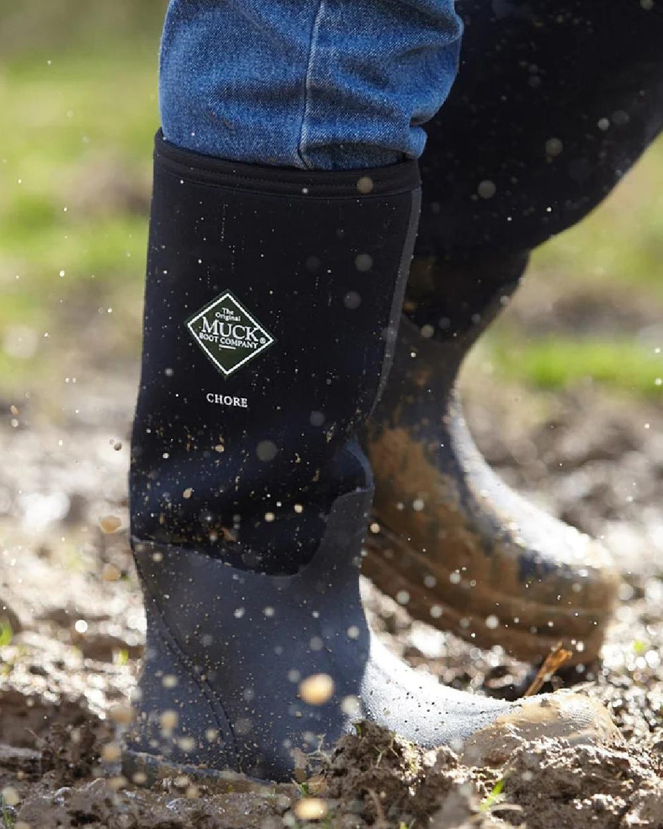 Muck Boot Chore Classic Chelsea Rubber Wellington Boots In Black | UK - Foto 6