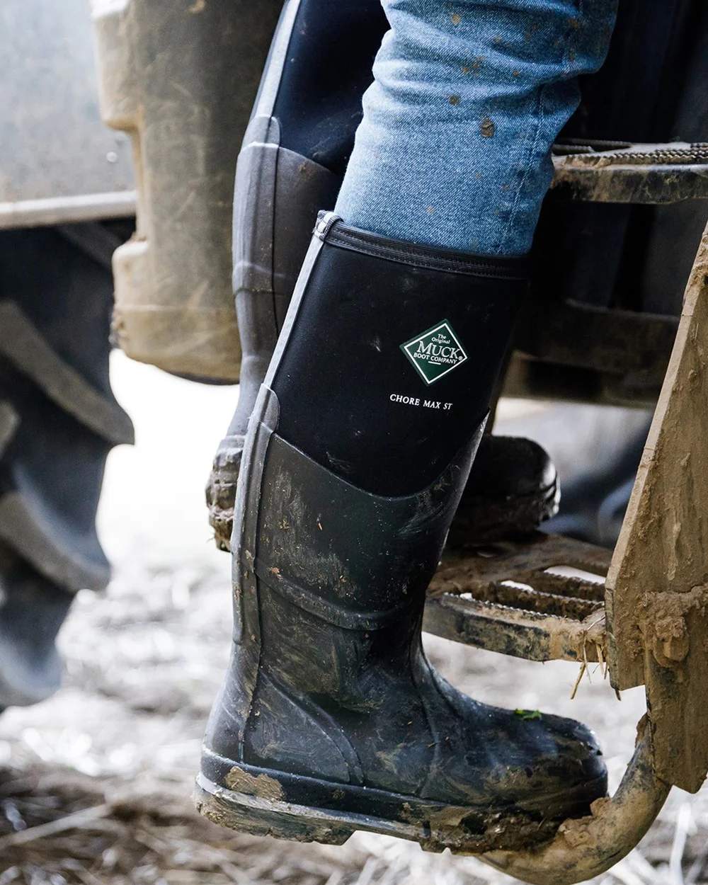 Muck Boots Chore Max Steel Toe S5 Tall Boots in Black 