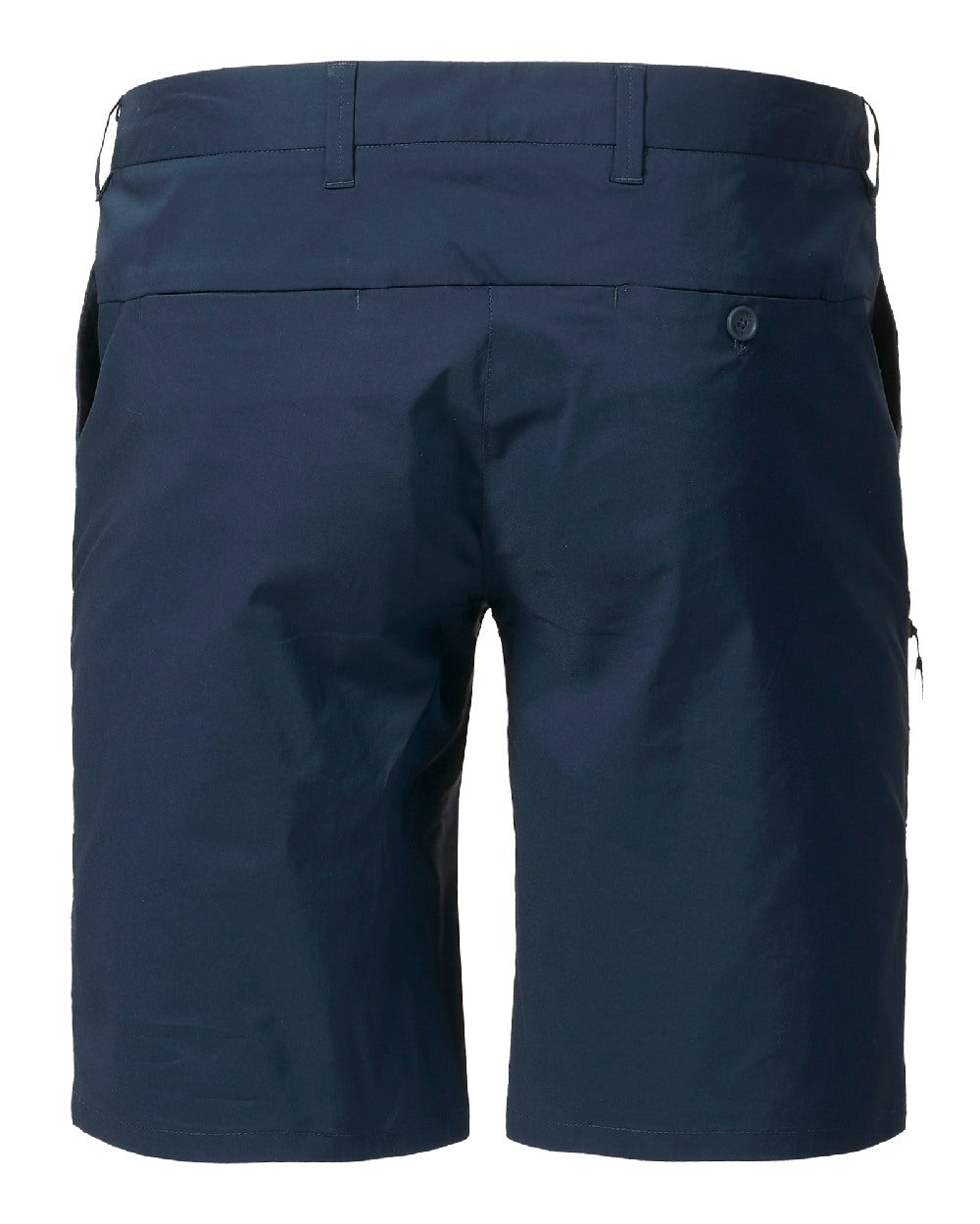 Navy coloured Musto Mens Cargo Shorts on white background 