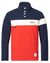 True Navy/Red Coloured Musto 64 Polartec Fleece On A White Background #colour_true-navy-red
