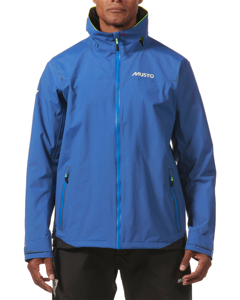 Racer Blue coloured Musto BR1 Solent Jacket on White background 