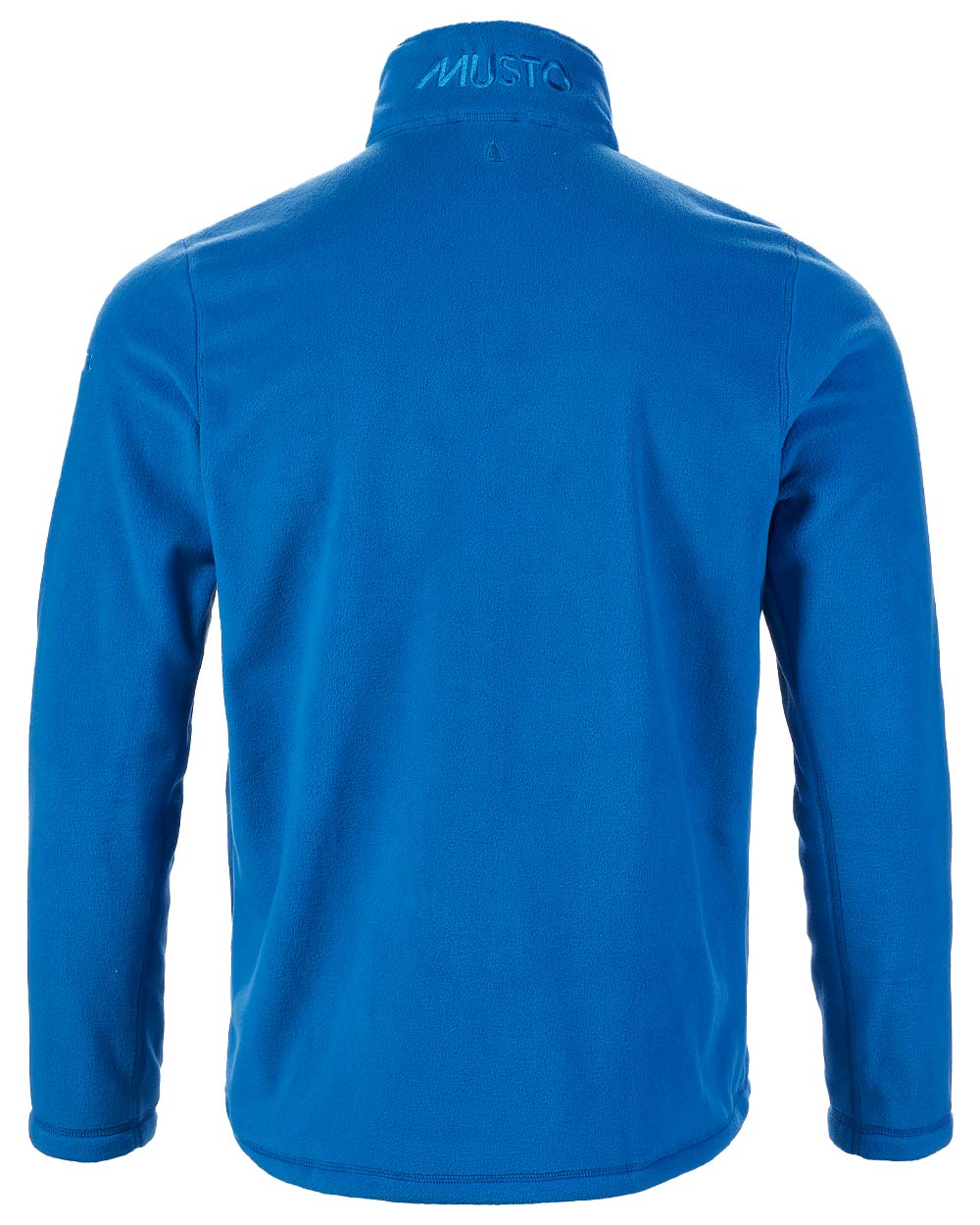 Aruba Blue coloured Musto Corsica Polartec 200gm Fleece 2.0 on White background 