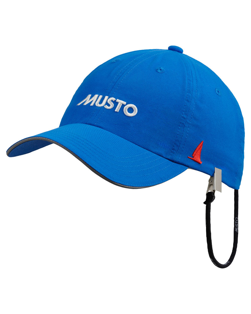 Aruba coloured Musto Essential Fast Dry Crew Cap on white background 
