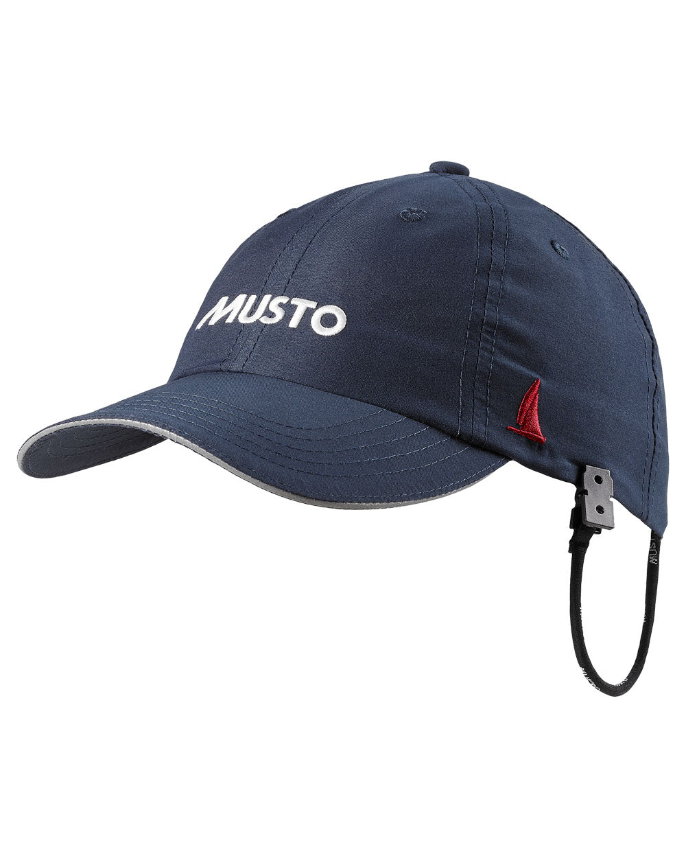 True Navy coloured Musto Essential Fast Dry Crew Cap on white background 