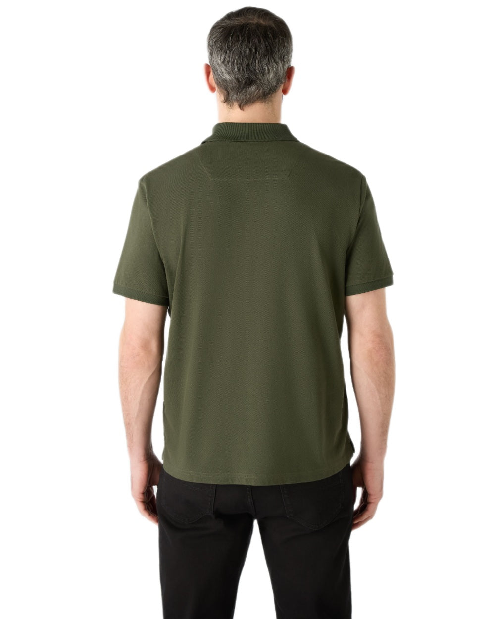 Deep Green coloured Musto Essential Pique Polo Shirt on White background 