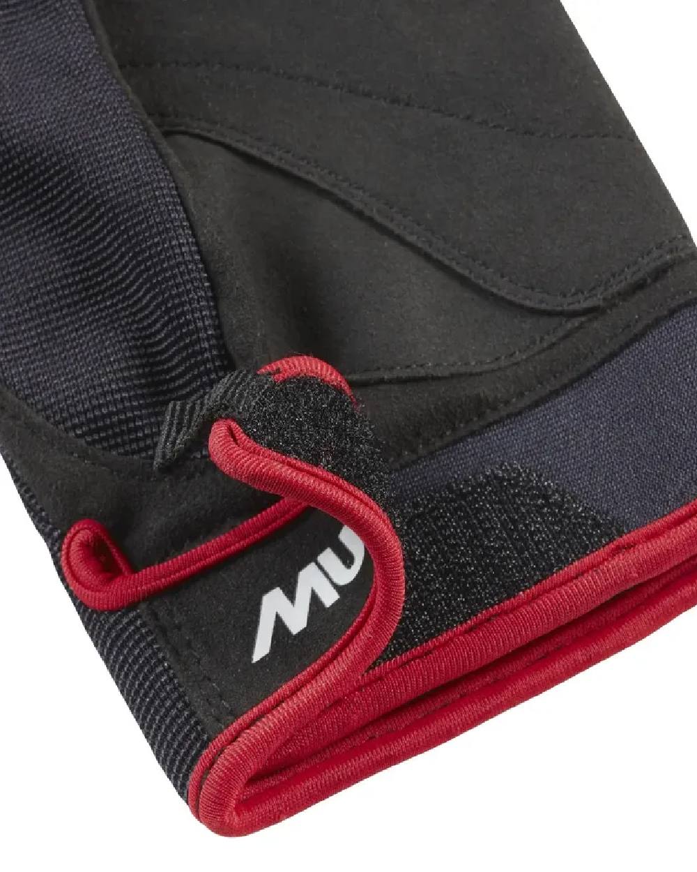 Black Coloured Musto Essential Sailing Long Finger Glove 2.0 on White Background
