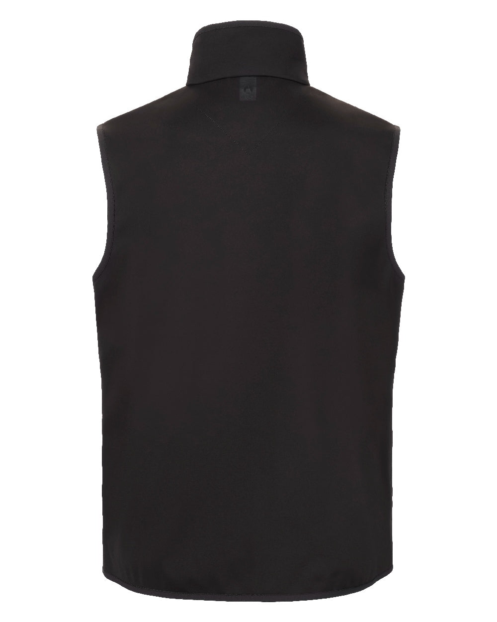 Black Coloured Musto Evo Crew Softshell Vest on White Background
