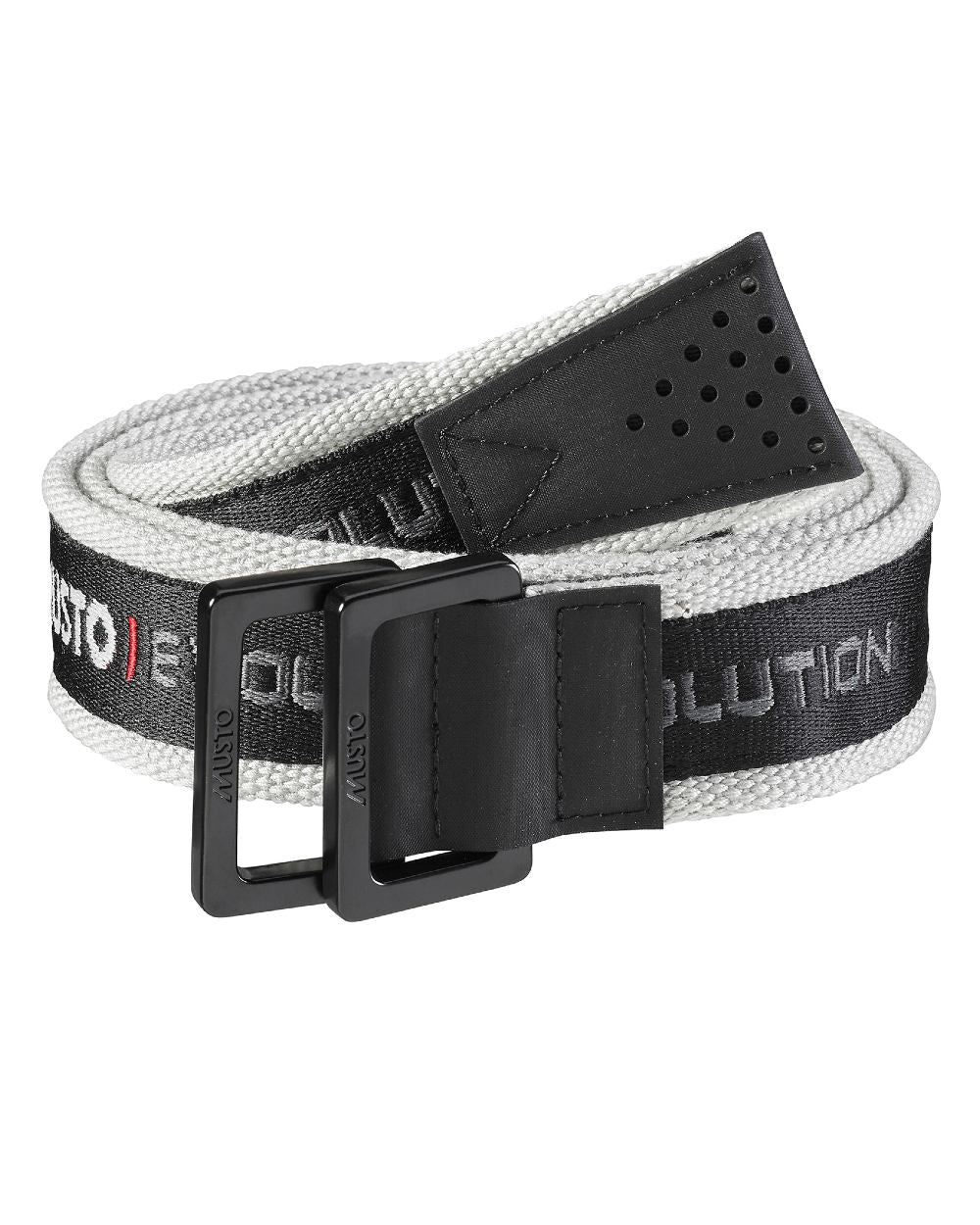 Platinum Coloured Musto Evolution Sailing Belt 2.0 On A White Background 