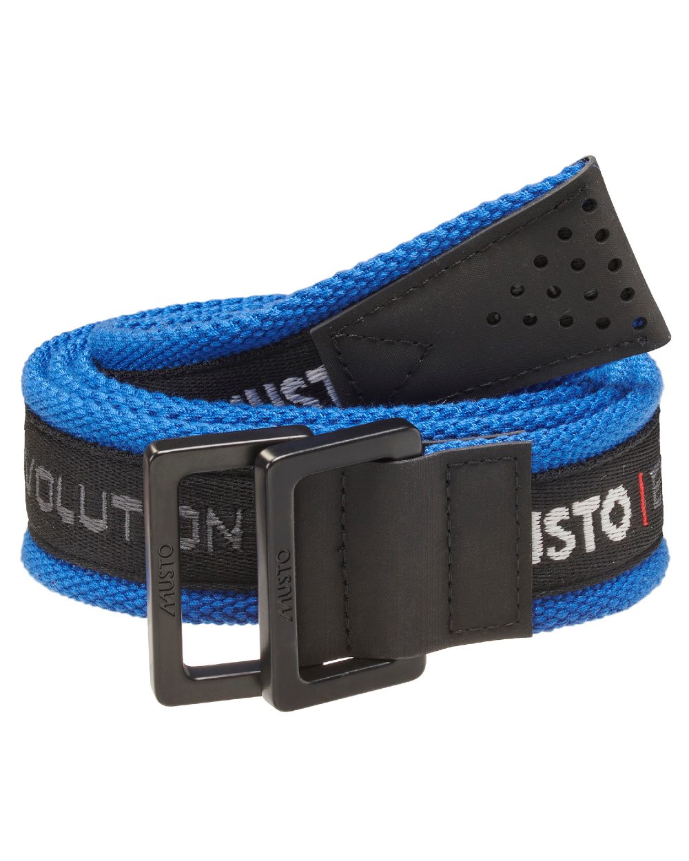 Racer Blue Coloured Musto Evolution Sailing Belt 2.0 On A White Background 