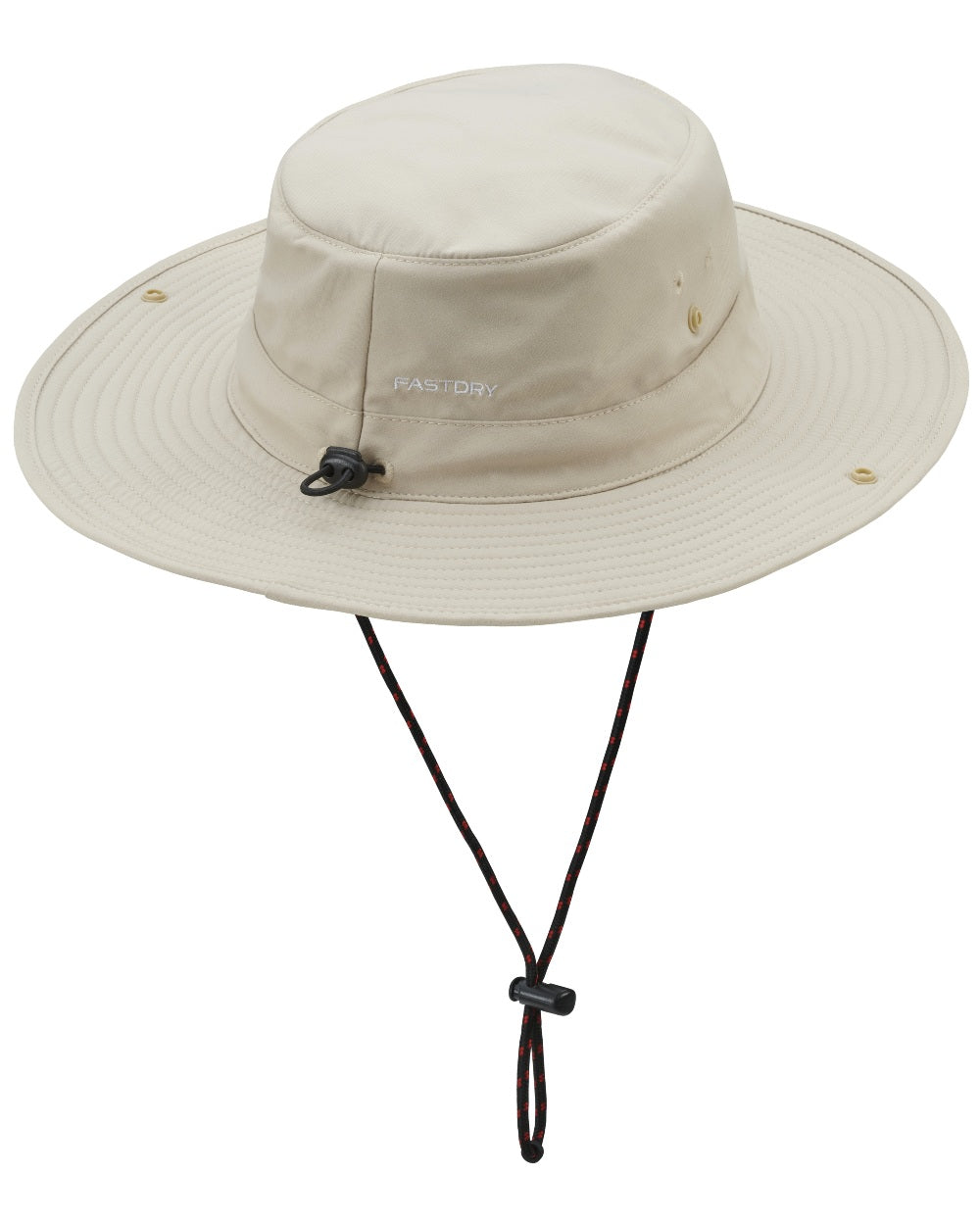 Light Stone Coloured Musto Fast Dry Brimmed Hat on White Background
