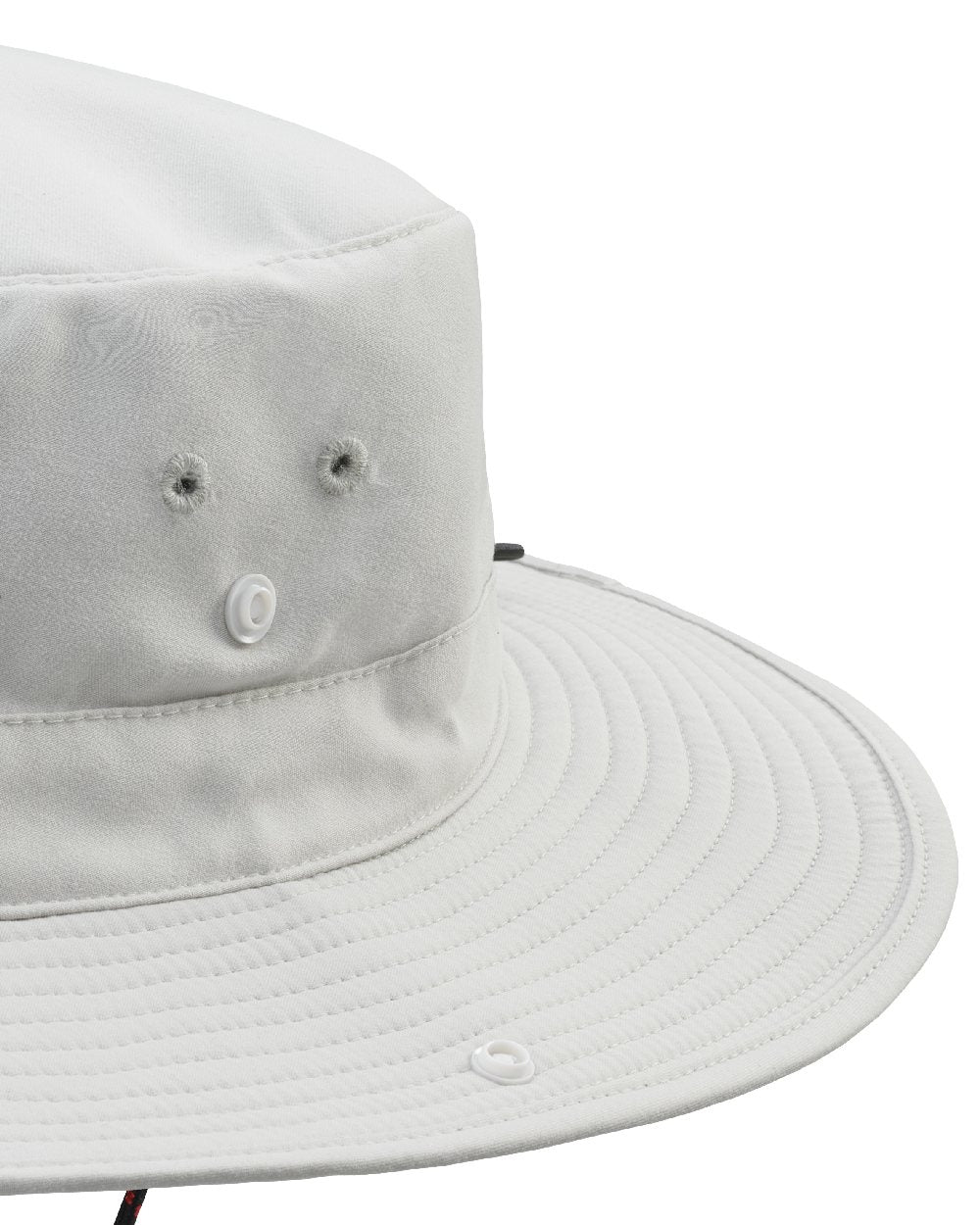 Platinum Coloured Musto Fast Dry Brimmed Hat on White Background
