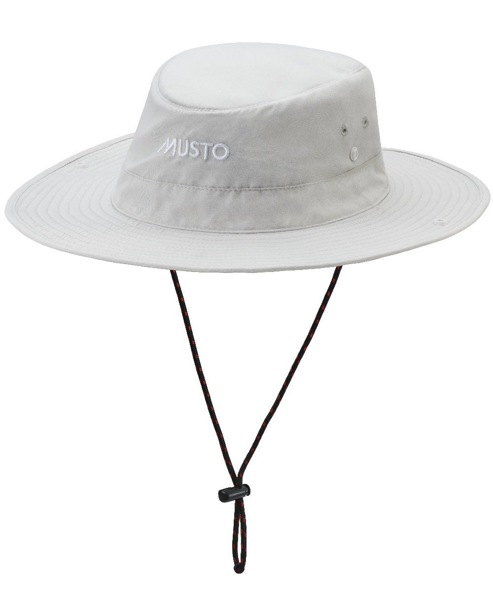 Platinum Coloured Musto Fast Dry Brimmed Hat on White Background
