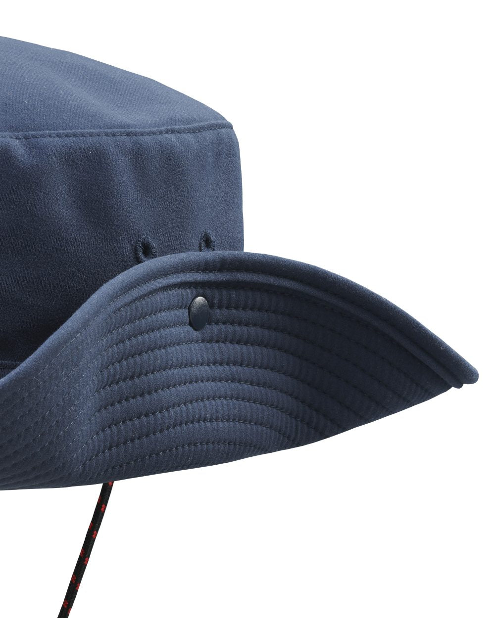 True Navy Coloured Musto Fast Dry Brimmed Hat on White Background
