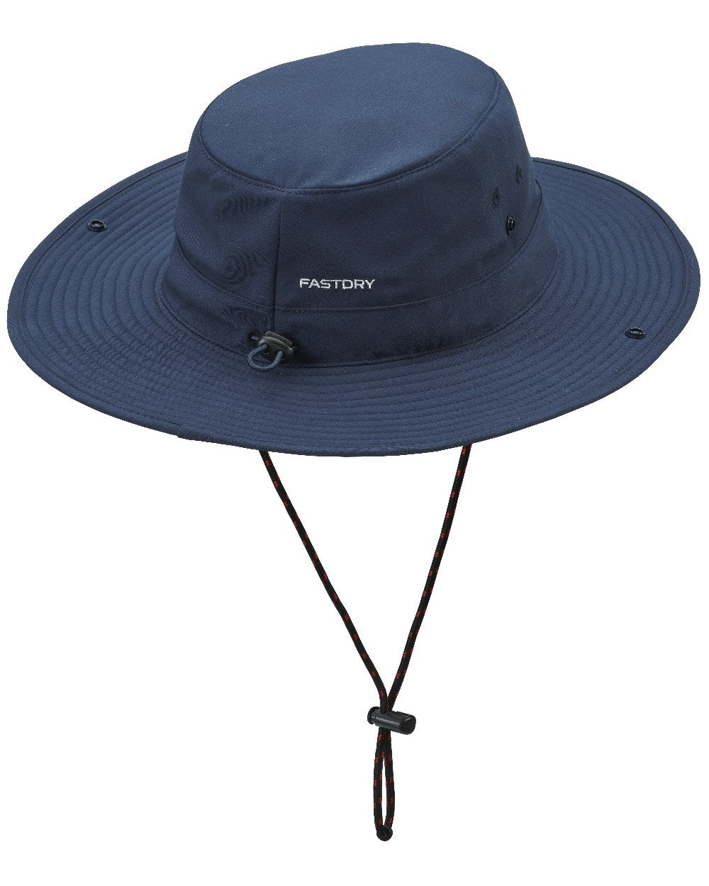 True Navy Coloured Musto Fast Dry Brimmed Hat on White Background
