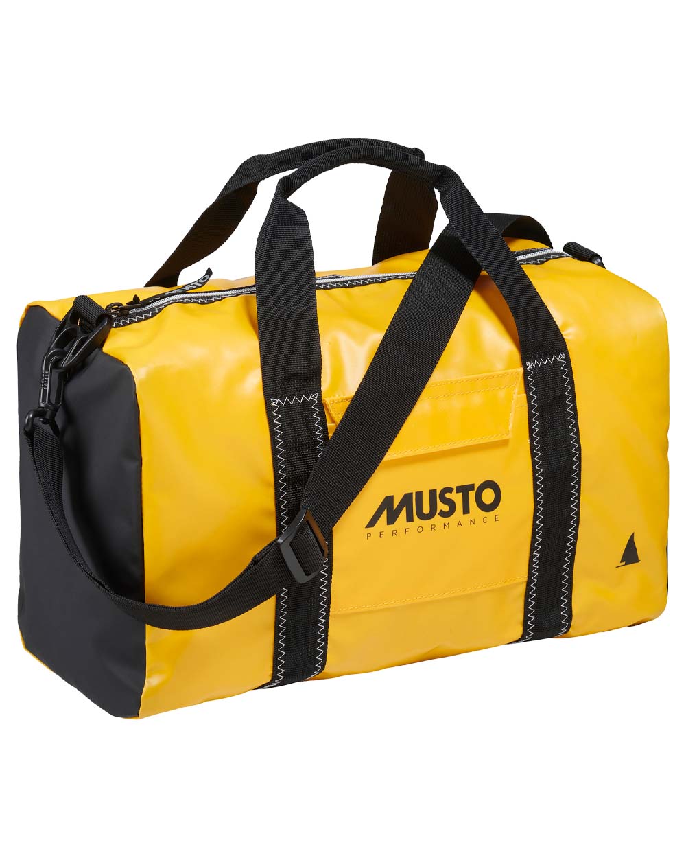 Gold coloured Musto Genoa Small Carryall on White background 