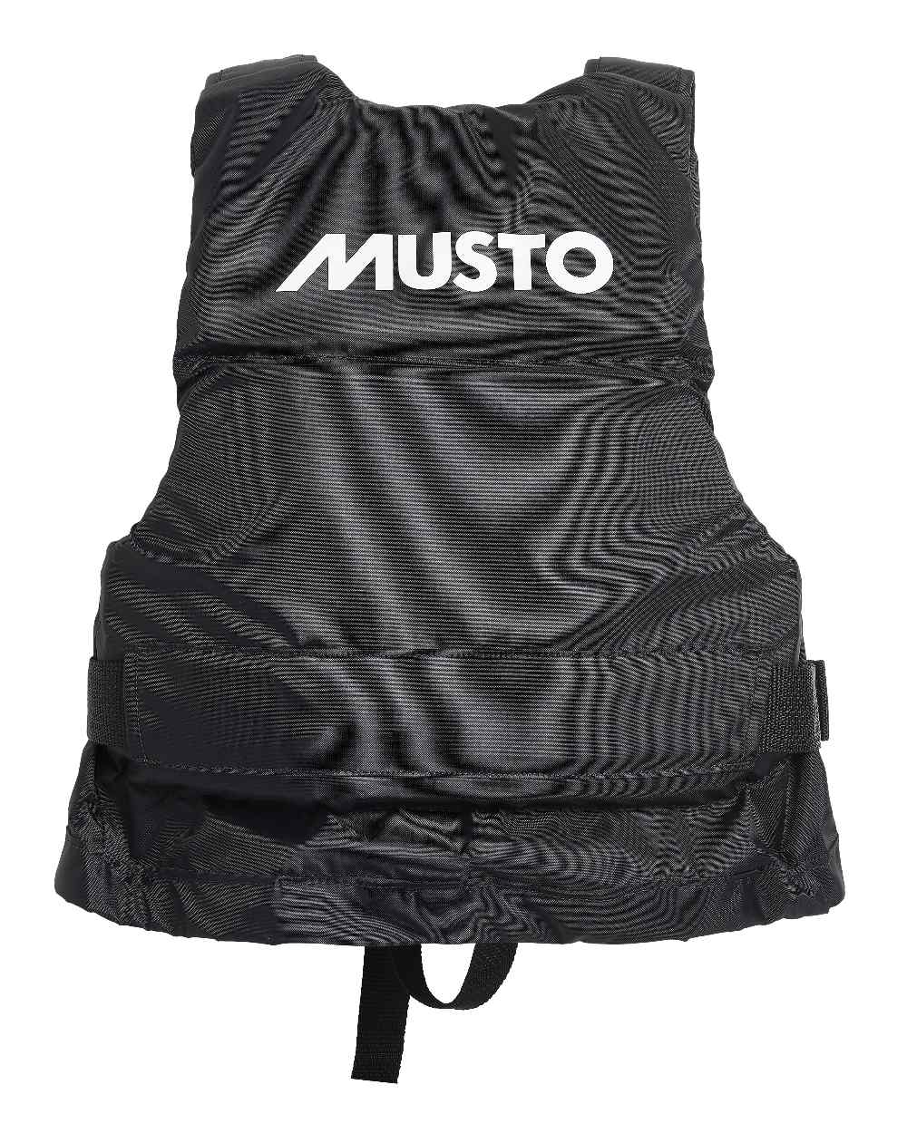 Black Coloured Musto Junior Buoyancy Aid On A White Background 