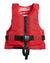 True Red Coloured Musto Junior Buoyancy Aid On A White Background #colour_true-red